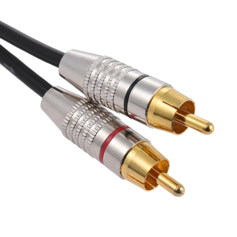 كابل صوت XLR إلى RCA بطول 5 أمتار، سلك نحاسي خالٍ من الأكسجين (OFC)، قابس معدني متين - نقل صوت نقي لأنظمة الصوت الاحترافية - Image 5