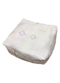 Moroccan floor pillow, White Wool Pillow