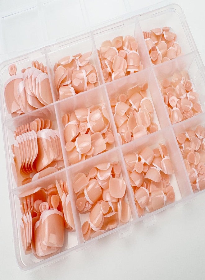 ROKHEVN 240pcs Press On Toenails Short Square Fake Toenails White French Tip False Toenails With Design Full Cover Acrylic Toenail Glossy Glue On Toe Nail for Women Manicure 12 packs - Image 2