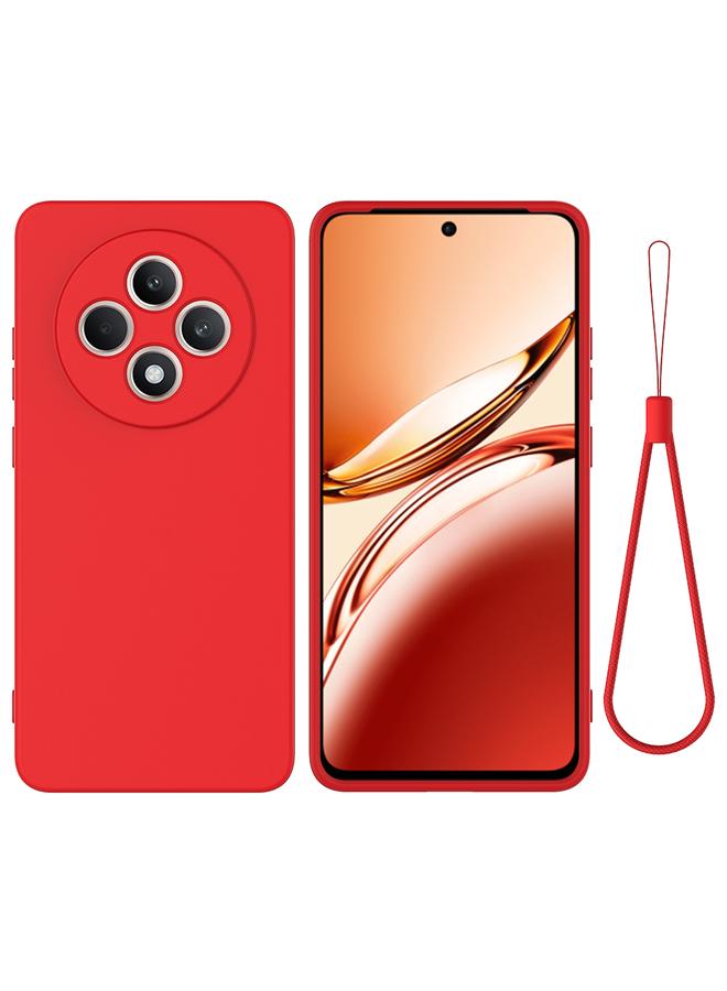 The Bros Case For OPPO Reno12 F 5G Pure Color Liquid Silicone Shockproof Phone Case