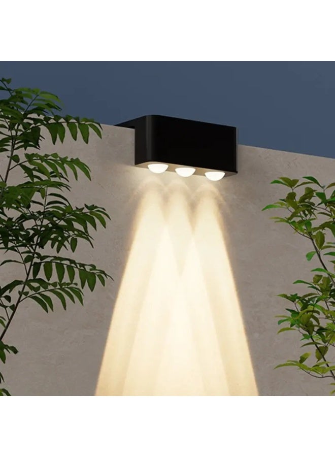 4PCS Solar Outdoor LED Wall Lights, Auto On/Off Dusk to Dawn Waterproof for Garden, Yard, Deck, Pathway - Image 3
