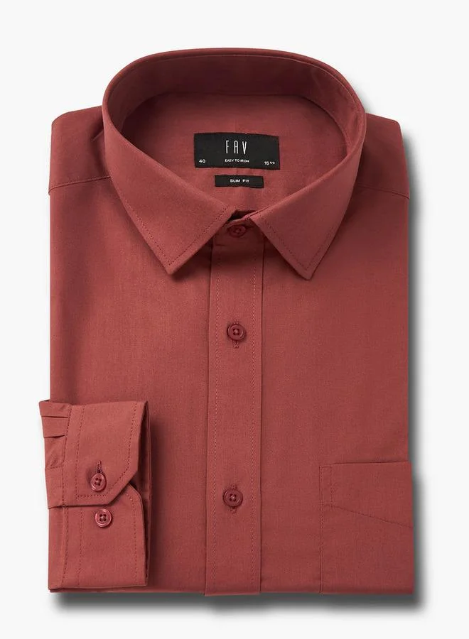 Splash FAV Set of 2 - Men Slim Fit Collared Long Sleeves Shirt