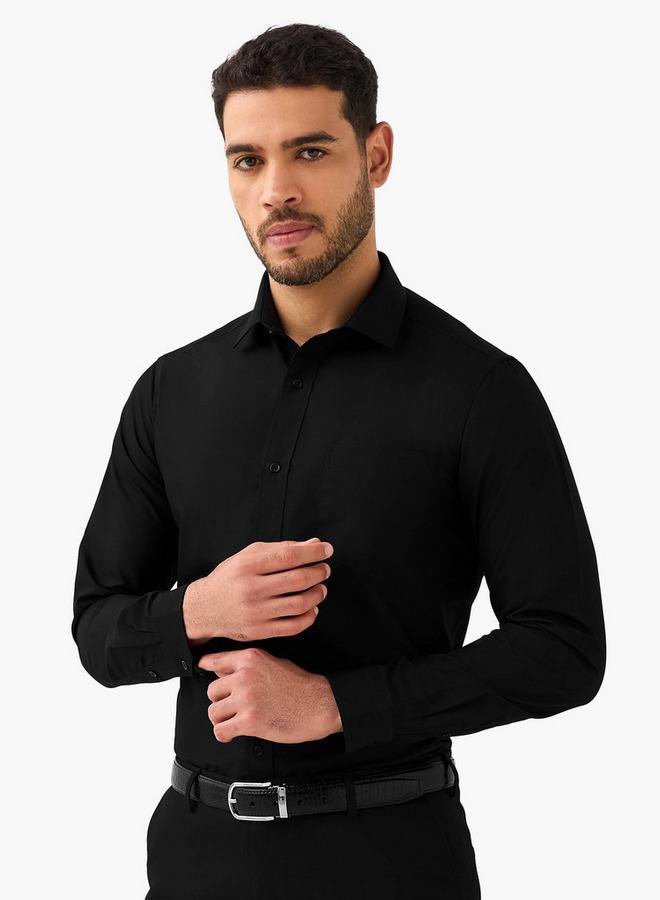 Splash FAV Set of 2 - Men Slim Fit Collared Long Sleeves Shirt - Image 5