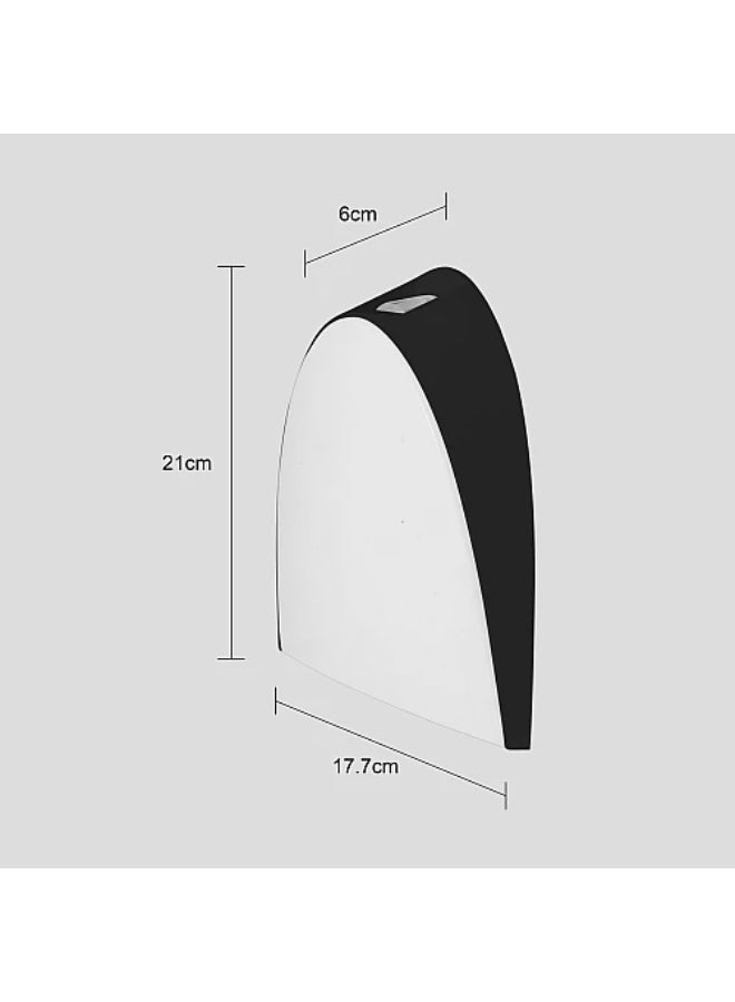 Fingerprint Design Outdoor Gate Light – Black – Warm Yellow LED 30W - Image 3