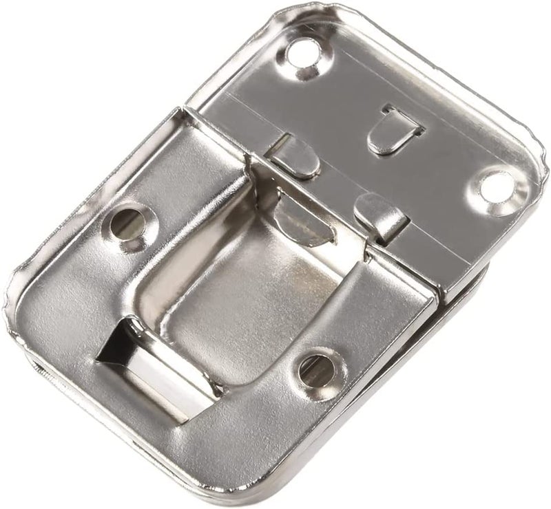 Teclican Silver Toggle Catch Lock 40mm Retro Decorative Hasp w Screws for Suitcase Chest Trunk Latch Clasp with Screws Pack of 5  - Image 3