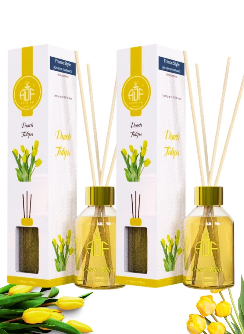 ADF Premium Reed Diffuser Dutch Tulip 110 ml - 2 Pack  - Image 3