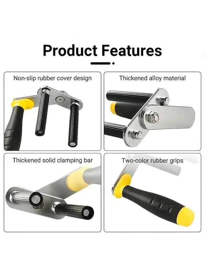 تم ترقية المشبك الصلب المتين متعدد الوظائف لرفع الألواح 2 قطعة محمولة توفير العمالة - Image 4