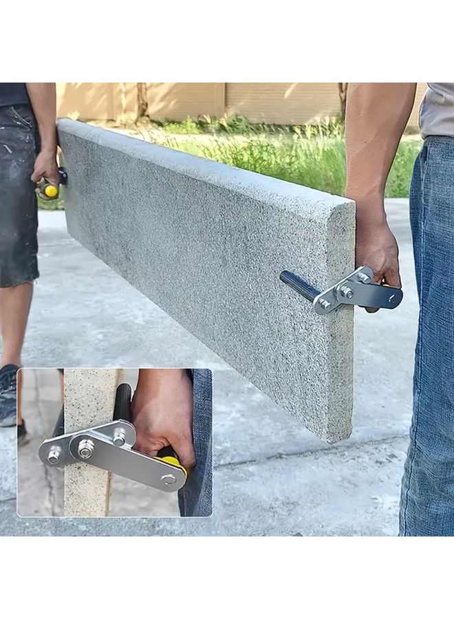 تم ترقية المشبك الصلب المتين متعدد الوظائف لرفع الألواح 2 قطعة محمولة توفير العمالة - Image 2