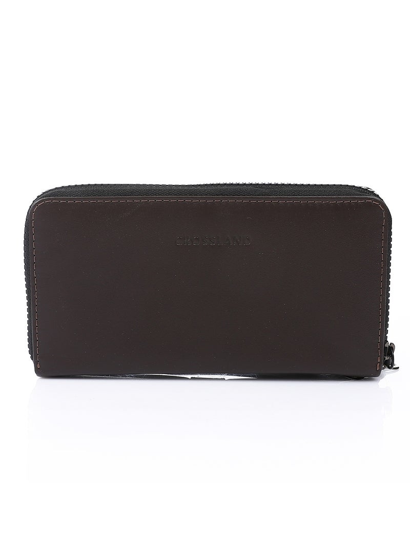 Crossland CROSSLAND Genuine Leather Clutch Handbag For Men With Magnetic and Zipper Closure For Extra Security - Image 3