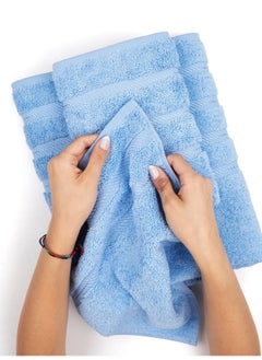 3 Pcs Luxury Bath Towels Set, Combed Cotton Bathroom Towels, Lint Free Soft Absorbent, 1* Bath Towel, 1* Hand Towel, 1* Face Towel(Sky Blue) - pzsku/Z460A4033A847F25A3E49Z/45/_/1740138413/e099a025-0cf3-42f3-a19e-bab47c26075c