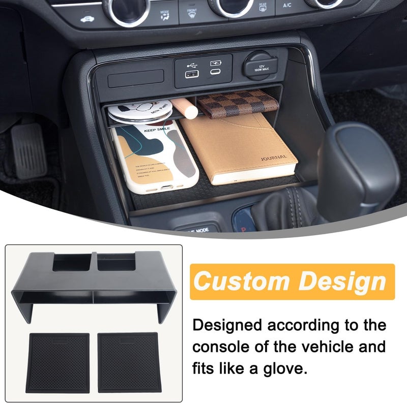 PIMCAR منظم الكونسول الوسطي 3CPS متوافق مع هوندا CRV 2023 2024 2025 ملحقات CR-V الهجين صندوق تخزين مخفي في مسند الذراع صينية إدراج - Image 4