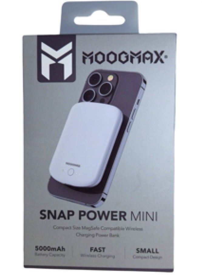Verma magnetic power bank wireless power bank with 5000mAh capacity ultra compact size Max brand supports fast charging compatible with Apple Samsung Huawei and Xiaomi devices suitable only for phones that support wireless charging white portable charger type C charger wireless charger wireless power bank mini power bank powerful power bank power bank joy wireless charger for watch power bank for smartwatch wireless charger for earbuds earbud power bank