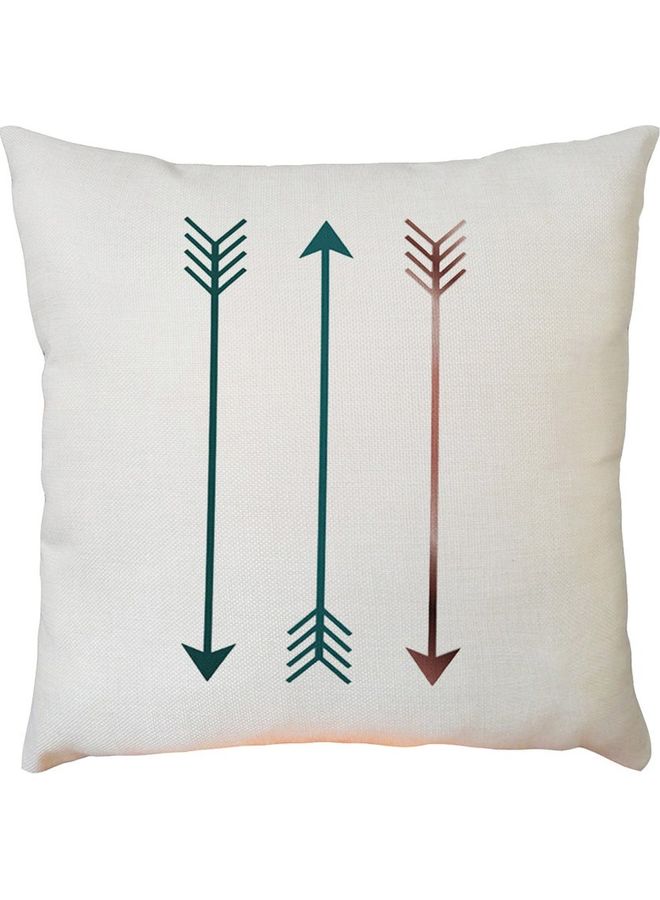 NIBEMINENT Simple Printed Cushion Cover White