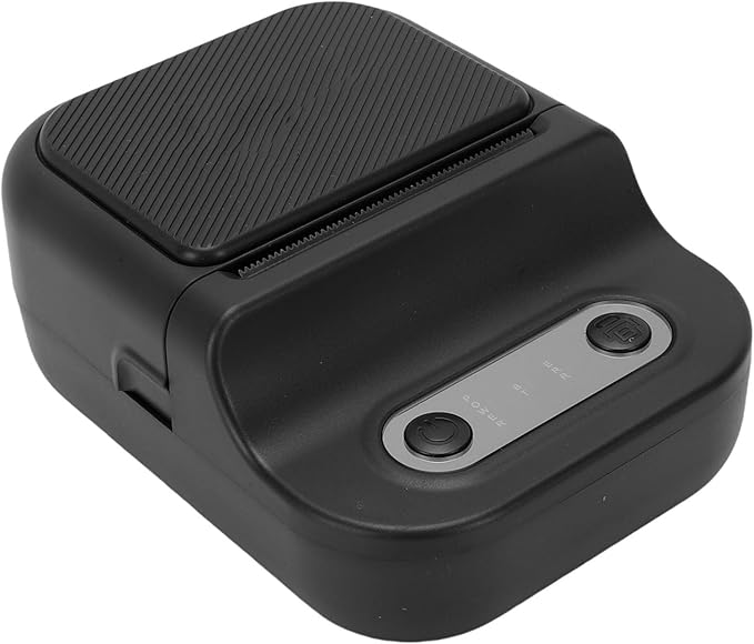 Portable Thermal Label Printer Bluetooth App Phone Photos Multiple Templates Black - Image 1