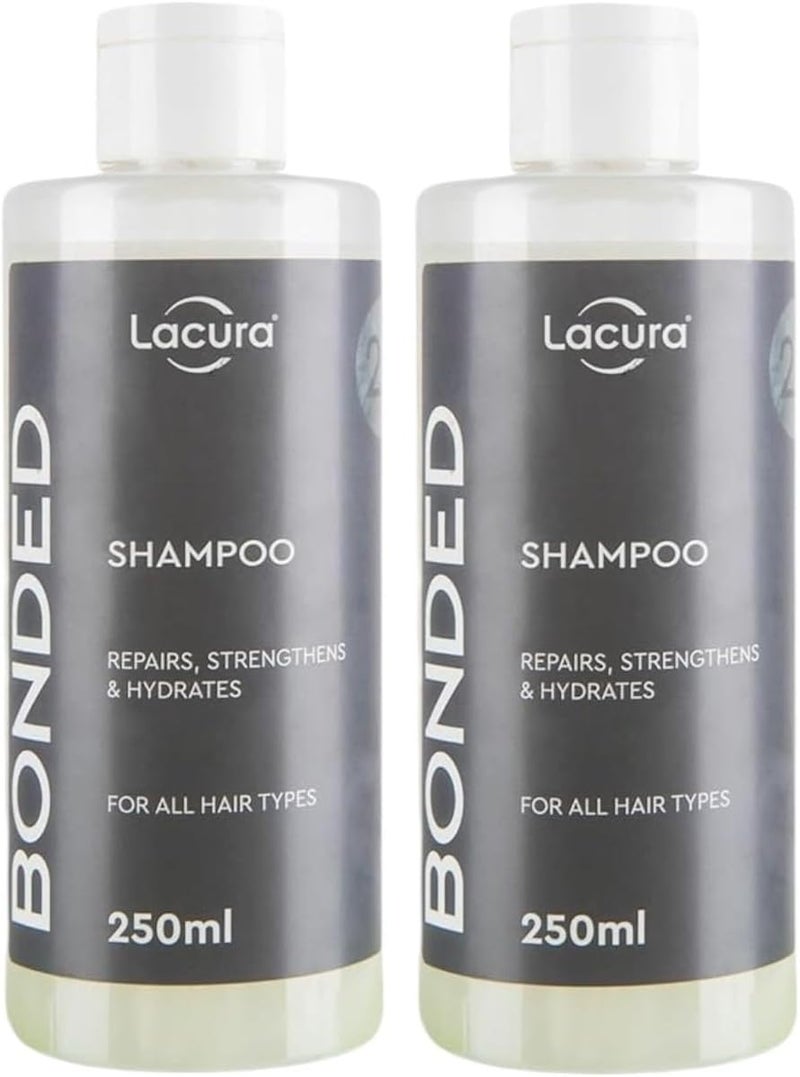 2x Lcur Aldi Bonded Shampoo For All Hair Types 250mL Each Packaging May Vary