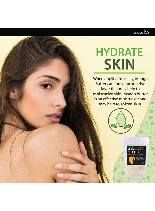 Greenive Virgin Mango Butter 100% Pure Raw Creamy All Natural Skin Moisturizer Unrefined (1 Pound Bag) - Image 5