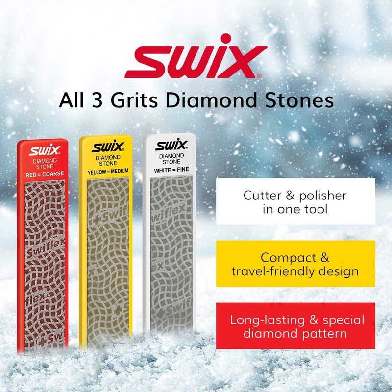 Swix All 3 Grits Diamond Stones 100mm 200, 400, 600 - (ZL-6059) - Image 2