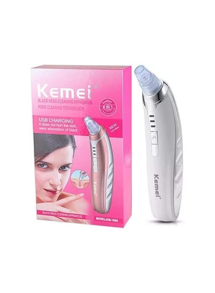 Kemei Skin And Blackhead Cleaning Device, Facial Pore Cleaner, Blackhead Remover - Image 1