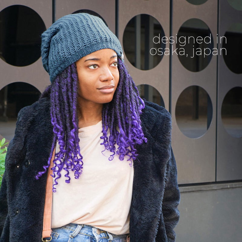 Charm Oversized Winter Slouchy Knit Beanie - Mens Warm Fall Hat Womens Dreadlock Cap Large Slouch Tam for Big Heads Brown - Image 3
