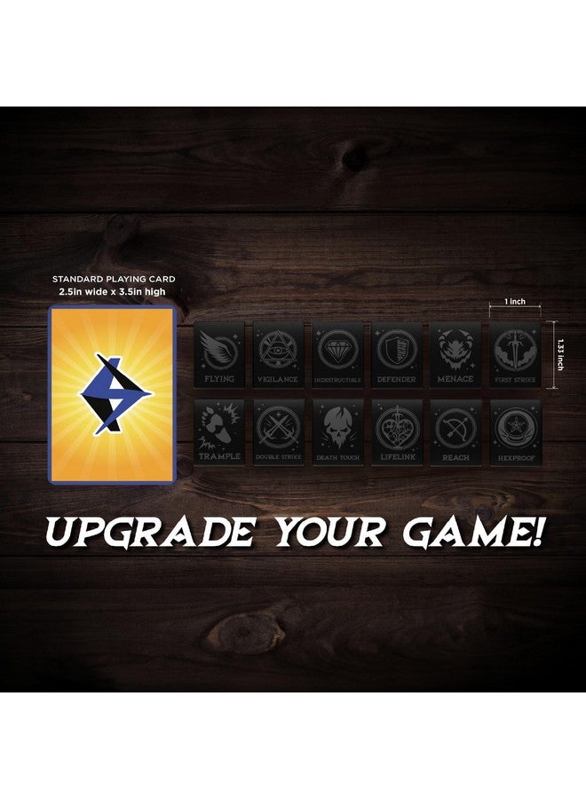 LITKO Ability Tokens | Keyword Counters Set| Compatible with Magic: The Gathering | MTG | Black - Image 3