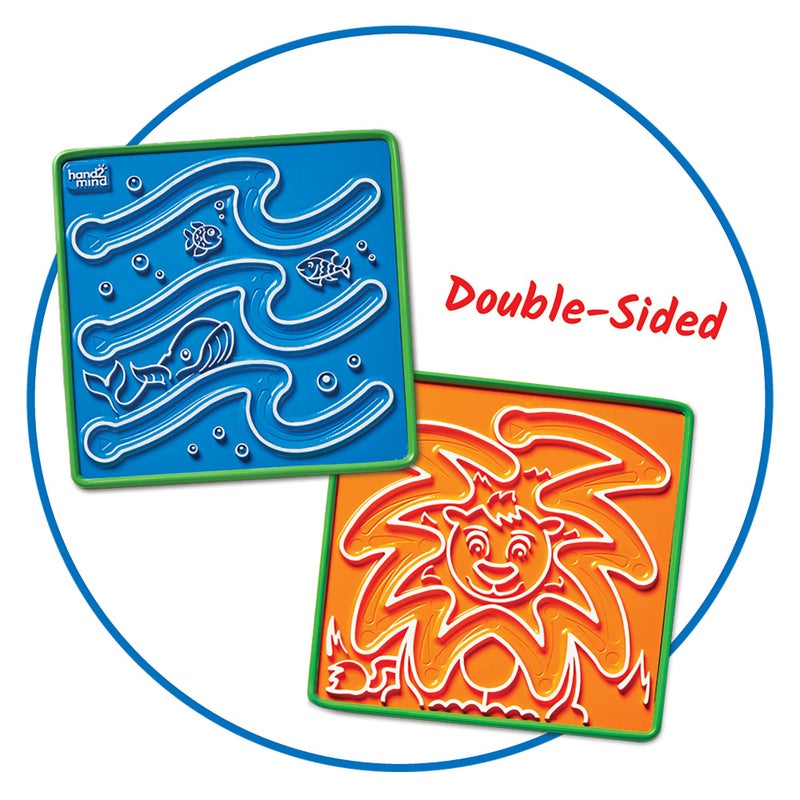 hand2mind Mindful Maze Boards, Learn Breathing Patterns, Mindfulness for Kids Anxiety Relief, Tactile Sensory Toys, Play Therapy Toys, Social Emotional Learning Activities, Calm Down Corner Supplies - Image 3