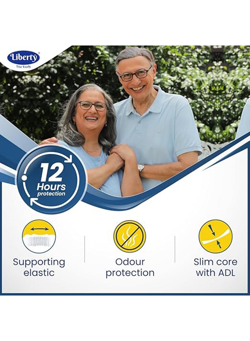 Liberty Premium Adult Diaper Pants Medium M Size 10 Count Waist Size 61-115Cm 24-45 Inches Unisex Leak Proof Pack Of 1 - Image 3