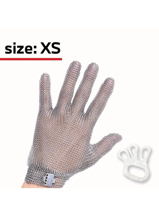 XL Cut Resistant Stainless Steel Chainmail Glove for Kitchen Butcher Meat Cutting Fish Fillet - Image 4
