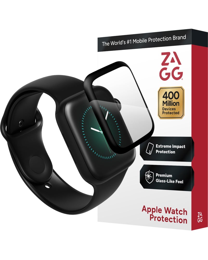 ZAGG InvisibleShield GlassFusion Made for Apple Watch Series 7 and Series 8 41mm Extreme Hybrid Glass Screen Protection - Image 2