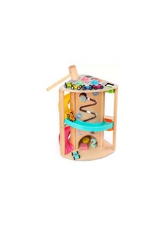 vesus Activity Cube High quality Activity Center Car Track glider Hammer Knock Ball Shape Sorter Number Sorter Puzzle Matching Montessori educational toy gift for Kids 1,2,3,4,5 years  - Image 1