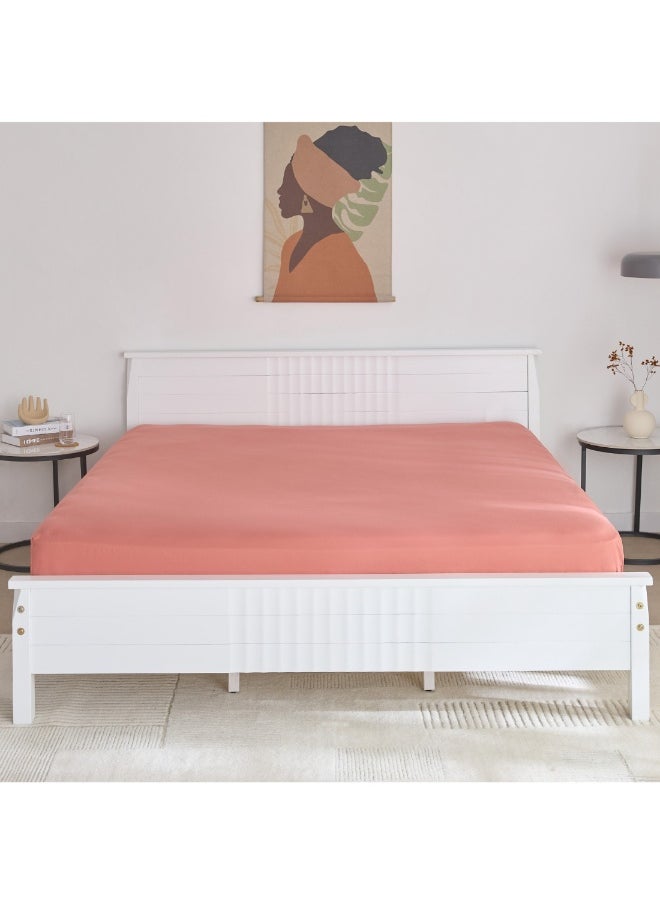 Home Box Derby Solid Microfiber Queen Fitted Sheet 150 X 200 X 25 Cm  - Image 2