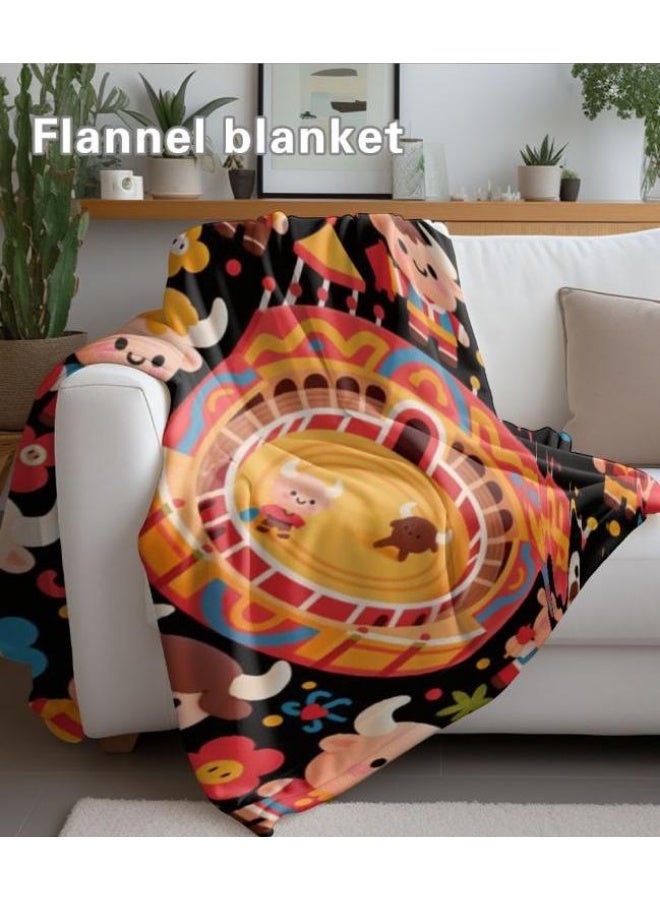 general Children's or student cartoon flannel thin blanket (warm and comfortable, suitable for sleep, games) 100cm*150cm - 701 - Image 4