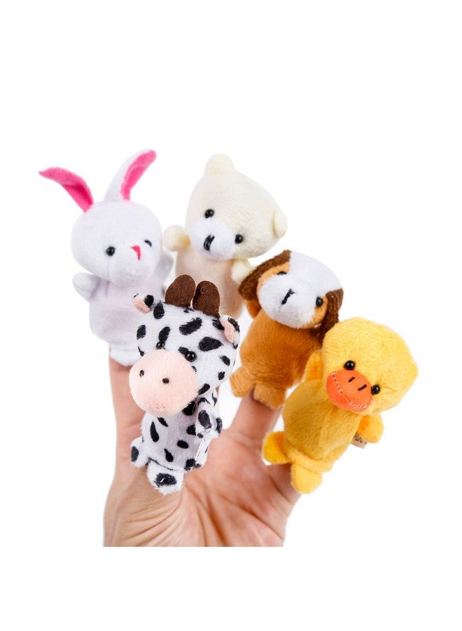 Oiuros 20pcs Different Cartoon Animal Finger Puppets Soft Velvet Dolls Props Toys Easter Basket Stuffers - Image 5