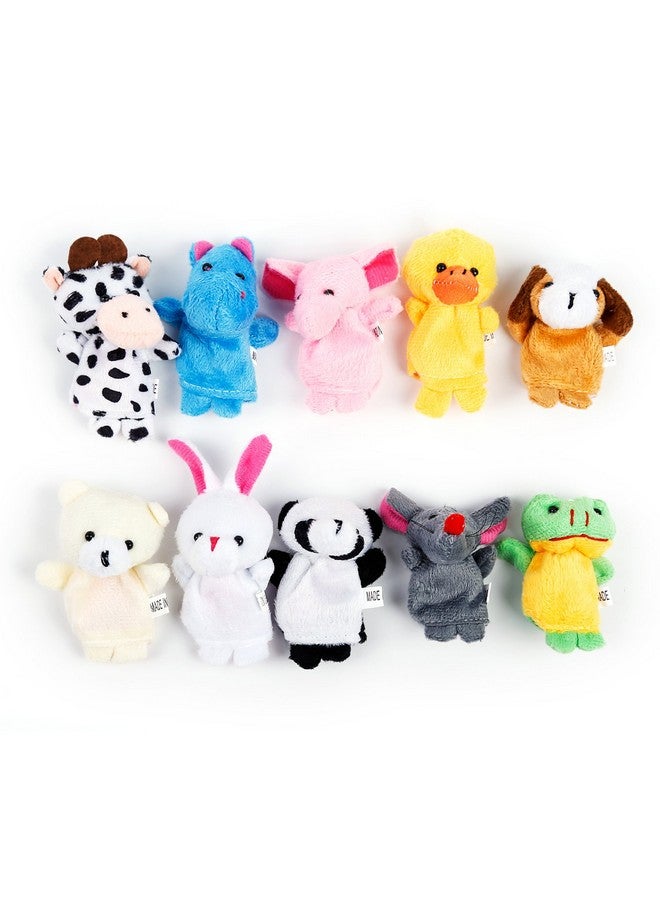 Oiuros 20pcs Different Cartoon Animal Finger Puppets Soft Velvet Dolls Props Toys Easter Basket Stuffers - Image 3