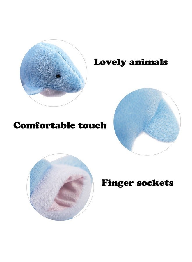 Oiuros 20pcs Different Cartoon Animal Finger Puppets Soft Velvet Dolls Props Toys Easter Basket Stuffers - Image 4