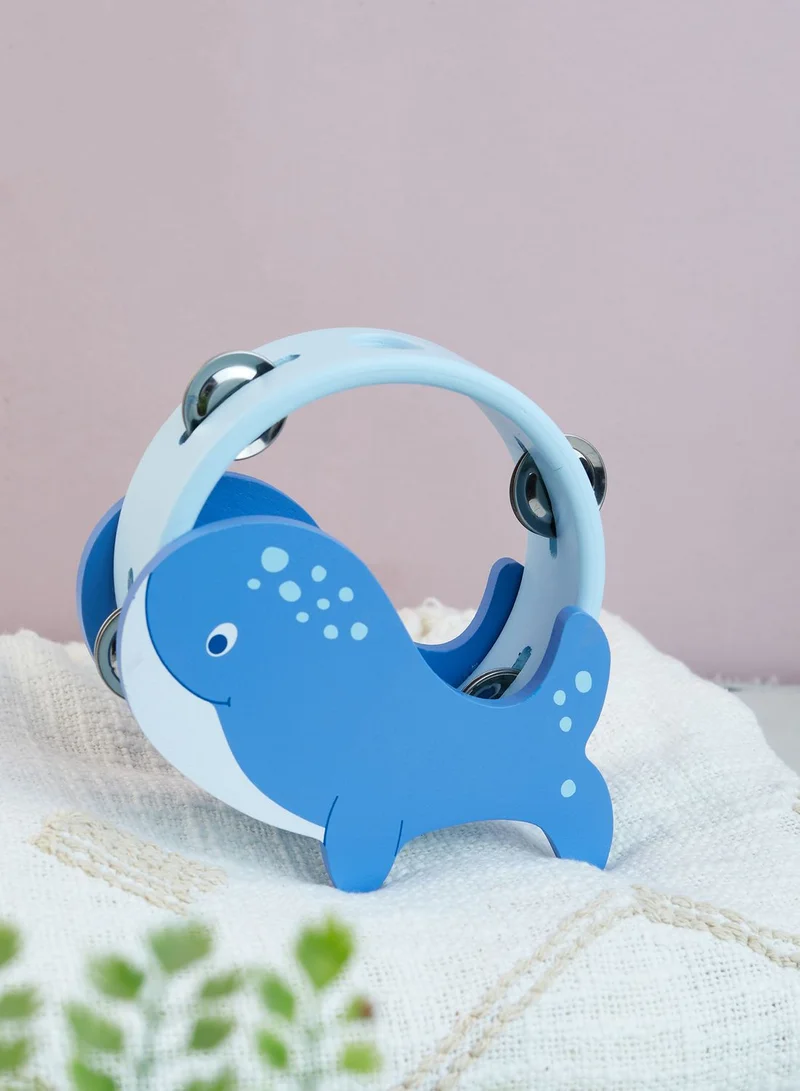 JoJo Maman Bebe Toy Whale Tambourine