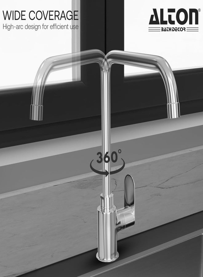 ALTON EVA6715-UL, Single Lever Kitchen Sink Mixer with 360 Degree Swivel Spout | Kitchen Sink Tap | Kitchen Faucet | Tap for Kitchen Sink | Taps | Kitchen Mixer - Image 3