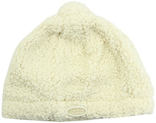 JJ Cole Baby Winter Hat, Mitten, and Booties Set – Winter Baby Essentials – 0 to 6 Months - White sherpa - Image 1
