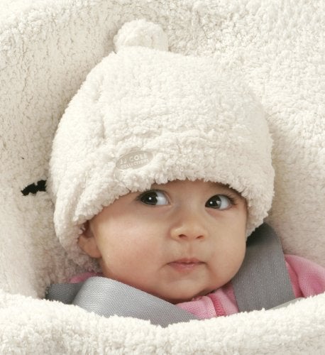 JJ Cole Baby Winter Hat, Mitten, and Booties Set – Winter Baby Essentials – 0 to 6 Months - White sherpa - Image 4