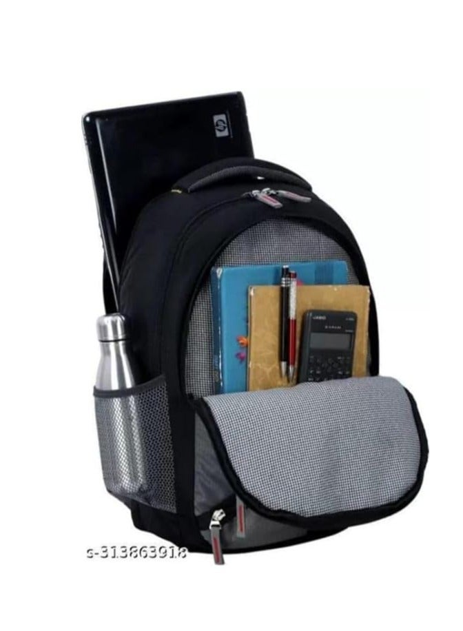 Durable Fancy Modern Unisex school bags ofice bags Travel Laptop Bags Backpacks Black - Image 2