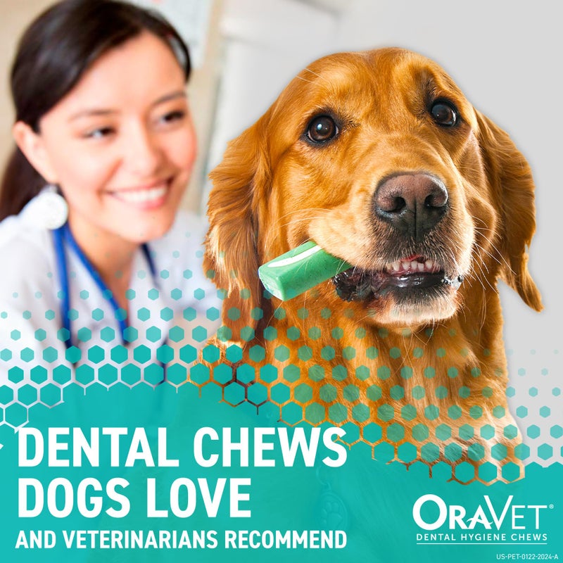OraVet Dental Chews for Dogs, Oral Care and Hygiene Chews (Extra Small Dogs, 3.5-9 lbs.) Yellow Pouch, 30 Count - Image 2