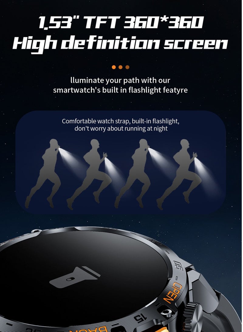 Play Video Smart Watch for Men(Answer/Make Call),  1.39 HD Screen, 400mAh Battery, 5ATM Waterproof, Fitness Tracker, 100+ Sports Modes - Image 5