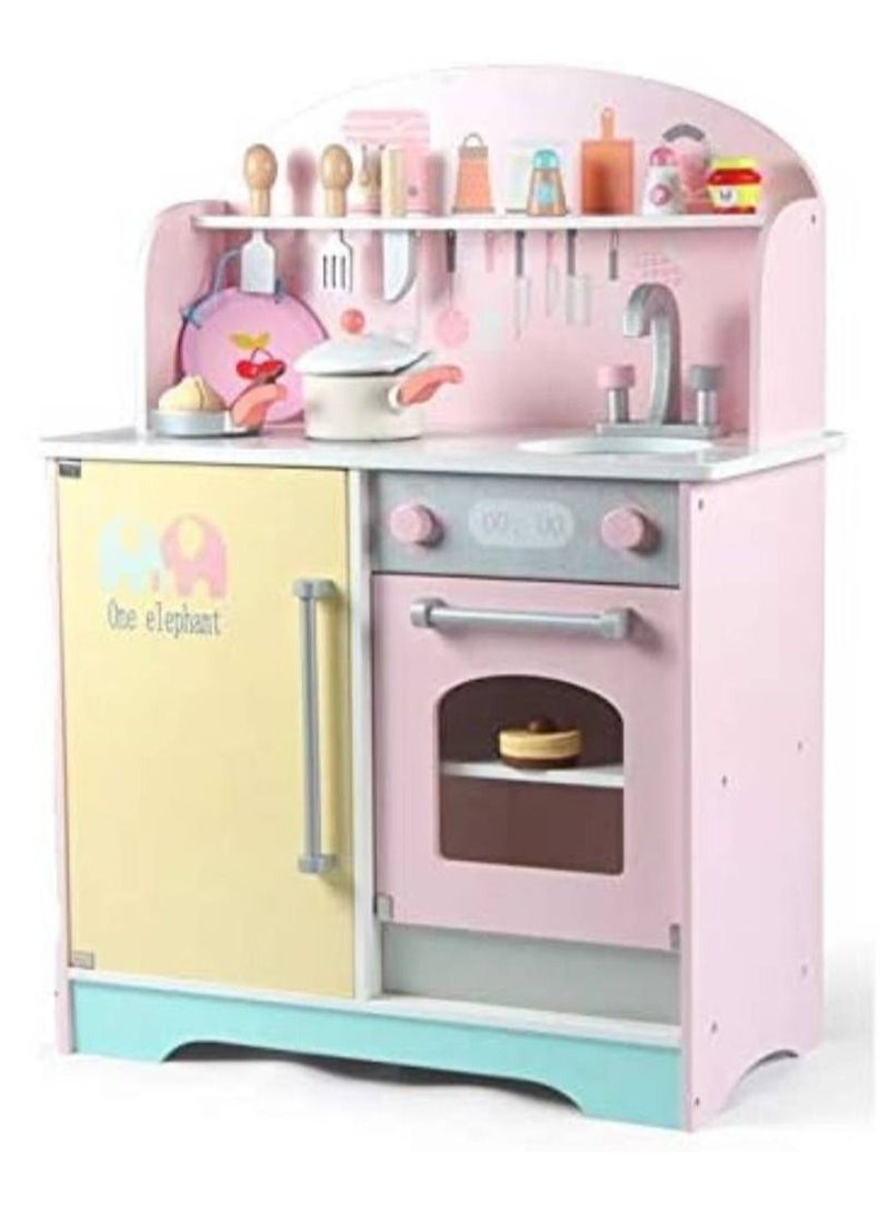 Wooden toy kitchen set for children - Image 1