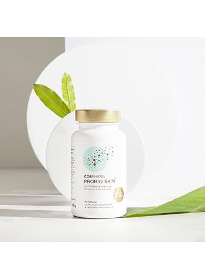 كوسفيرا بروبيو سكين (Probio Skin) يدعم صحة البشرة ويقلل من حب الشباب والالتهابات 60 كبسولة - Image 3