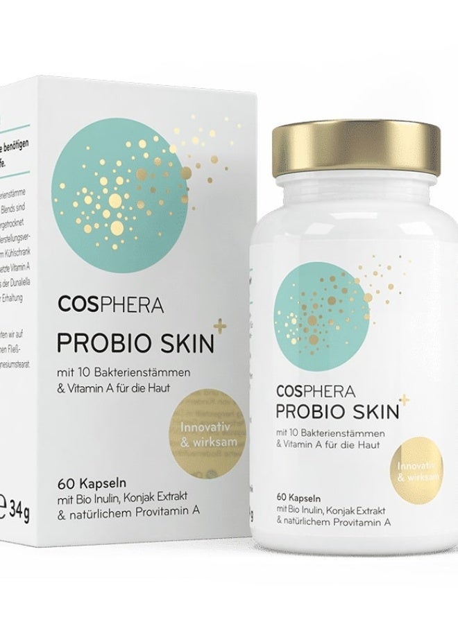 كوسفيرا بروبيو سكين (Probio Skin) يدعم صحة البشرة ويقلل من حب الشباب والالتهابات 60 كبسولة - Image 1