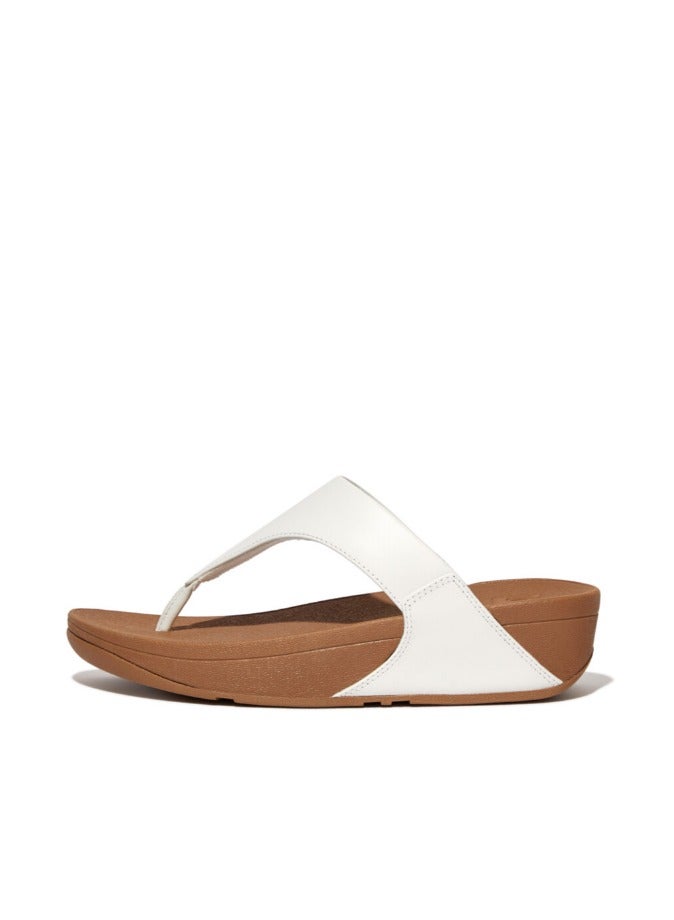 FitFlop 049-584 Fitflop Ladies Sandals Lulu Leather Toepost I88-024 White  - Image 2