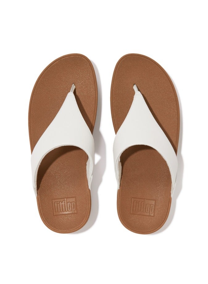 FitFlop 049-584 Fitflop Ladies Sandals Lulu Leather Toepost I88-024 White  - Image 3