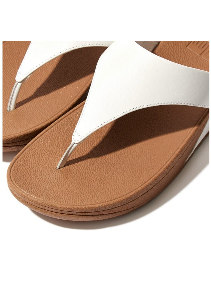 FitFlop 049-584 Fitflop Ladies Sandals Lulu Leather Toepost I88-024 White  - Image 4