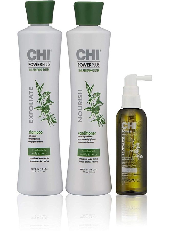 CHI مجموعة البداية من باور بلس مع شامبو وبلسم وعلاج لفروة الرأس - Image 2