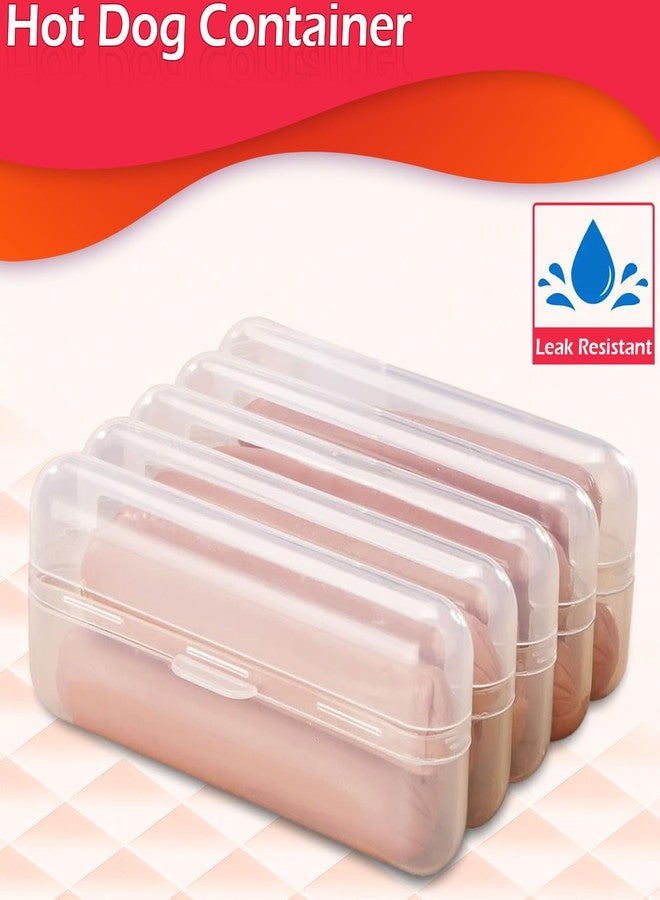 Home-X Hot Dog Keeper, Clear Hinged Lid, Hot Dog Storage Box, 5 ¼" L x 5" W x 2" H - Image 2