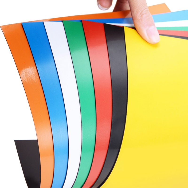 A4 Color Magnetic Sheet Teaching aids， Stickers Writable Colorful for Whiteboards Refrigerator and Crafts - Image 2